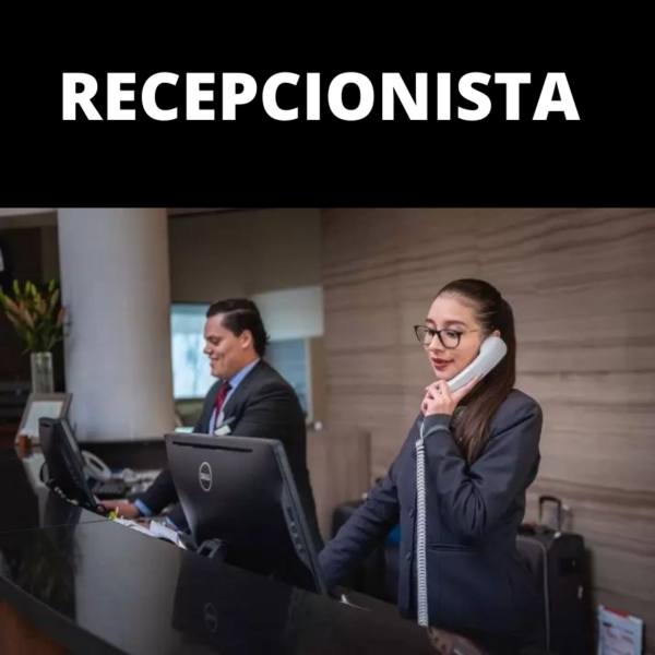 Recepcionista e caixa