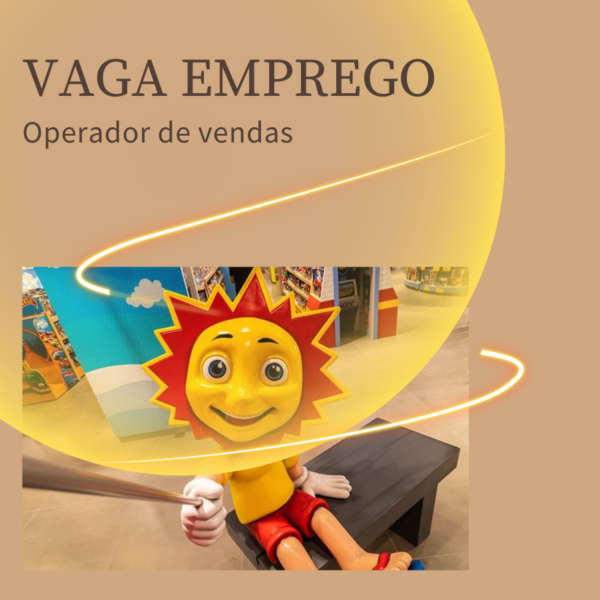 VAGA DE EMPREGO PARA OPERADOR DE VENDAS